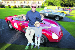 Chris Evans With His Classic Car