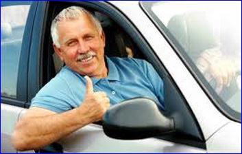 Man Getting Cheap Over 50s Car Insurance